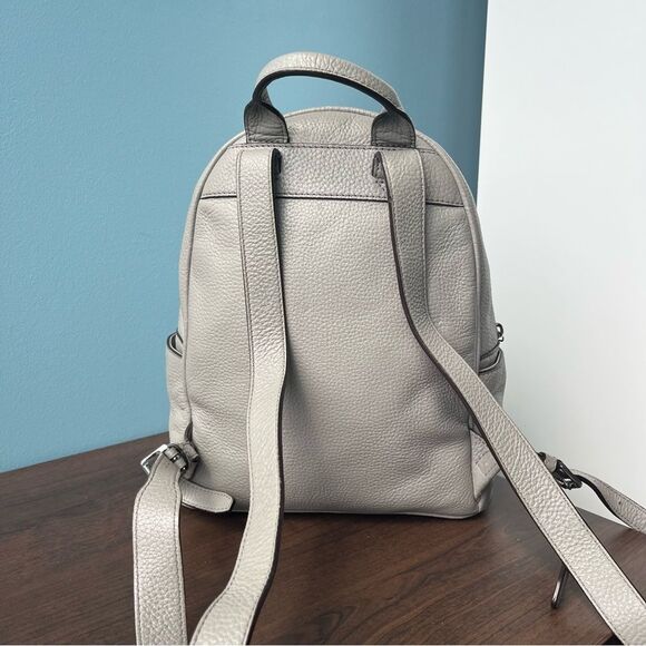 MICHAEL KORS Grey Leather Mercer Backpack Jaycee Shiela Shoulder Bag - Picture 3 of 10